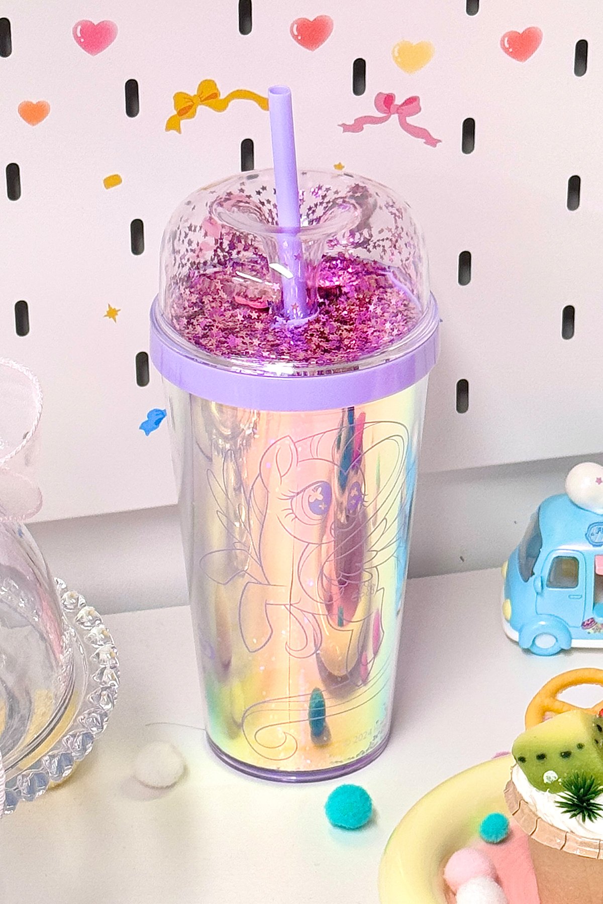 My Little Pony Lisanslı Çift Cidarlı Pipetli Su Şişesi 480ml