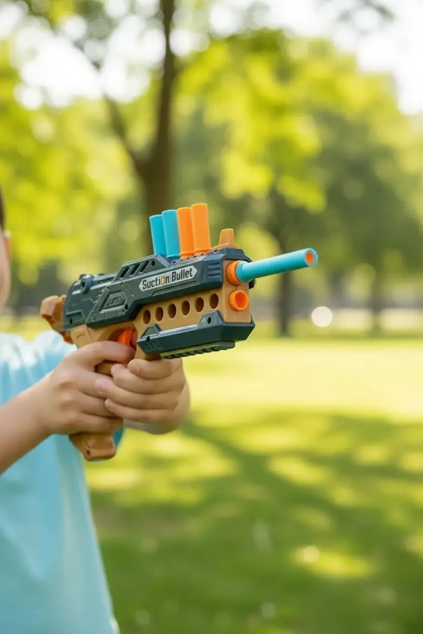 Vantuzlu Mermi Atan Oyuncak Tabanca (6 mermi)