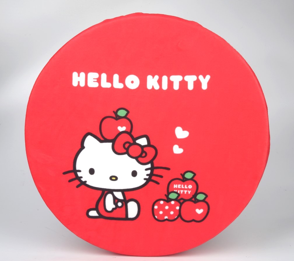 Hello Kitty Lisanslı Elma Koleksiyonu Yuvarlak Yastık