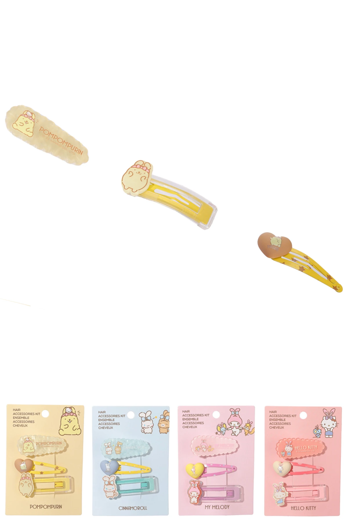 Hello Kitty Lisanslı  Saç Tokası (3 adet)