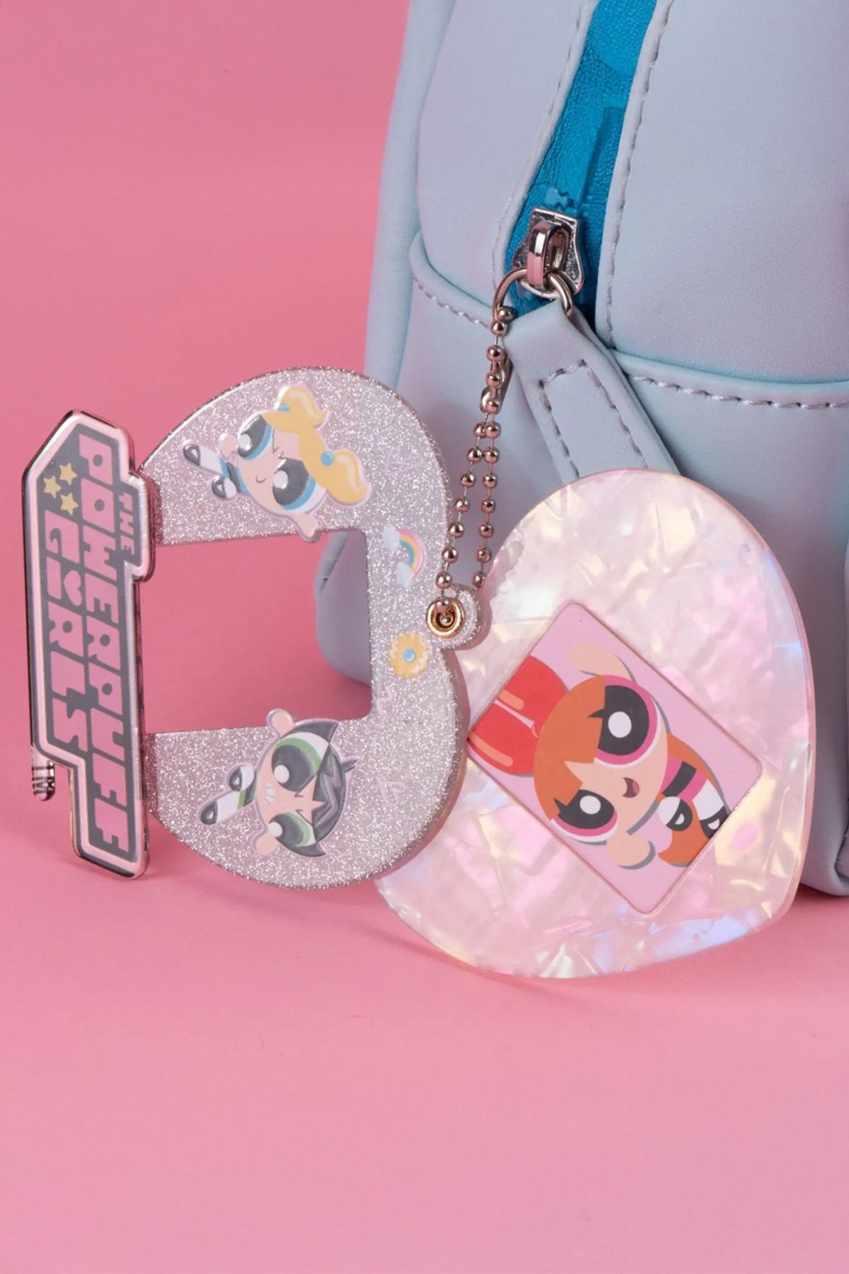 Powerpuff Girls Lisanslı Kalp Figürlü Anahtarlık