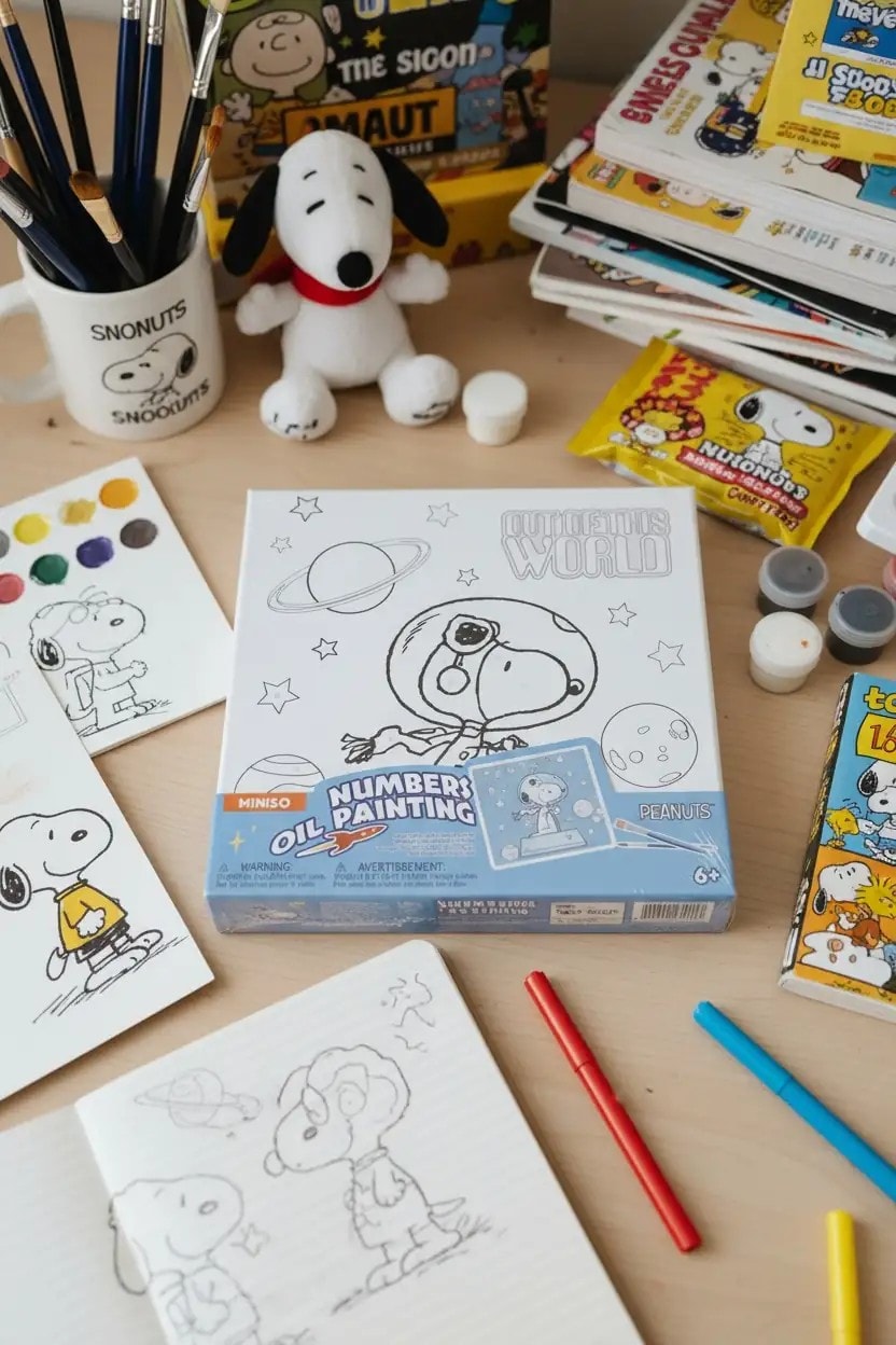Snoopy Lisanslı Yağlı Boya (3 Farklı Model)