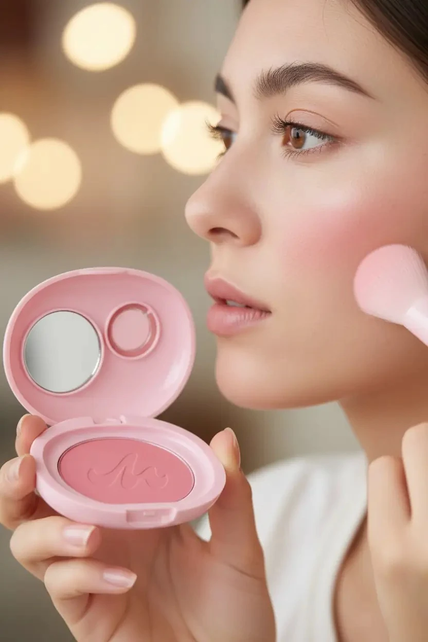 Miniso Lisanslı Minimalist Serisi Toz Allık No 04 - Topaklanma Yapmayan Yumuşak Dokulu ve Aynalı Toz Allık