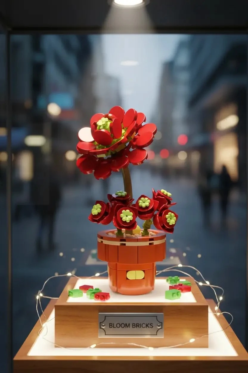 Gül Sukulenti (Saksılı Çiçek Lego)