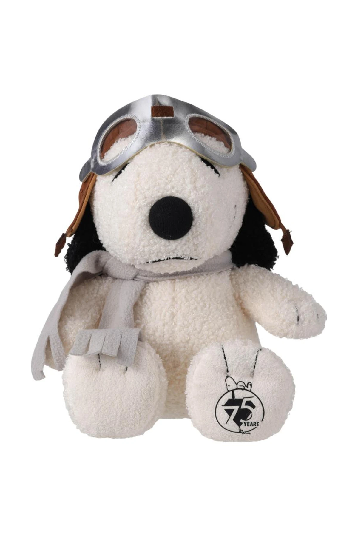 Snoopy Lisanslı Peanuts Pilot Kostümlü Oturan Peluş Oyuncak