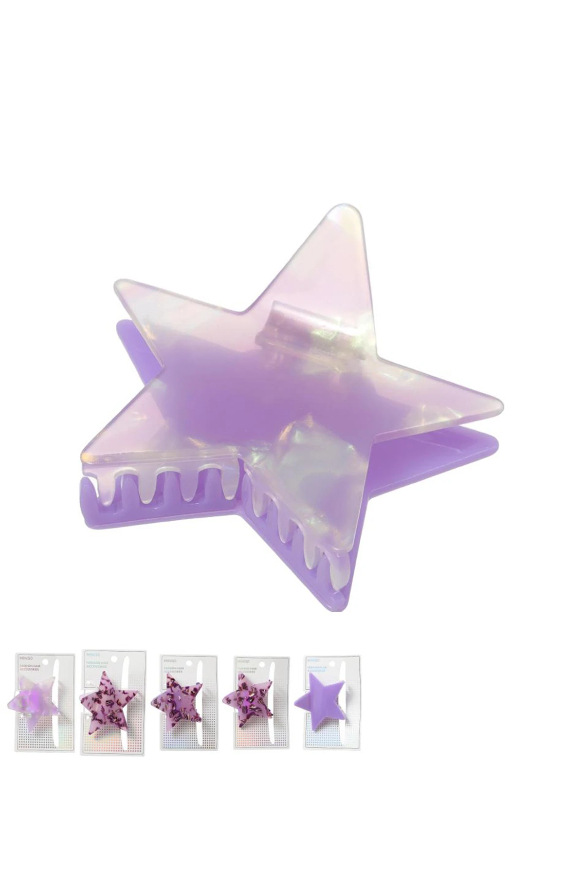 Yıldız Desenli Kıskaç Toka Seti