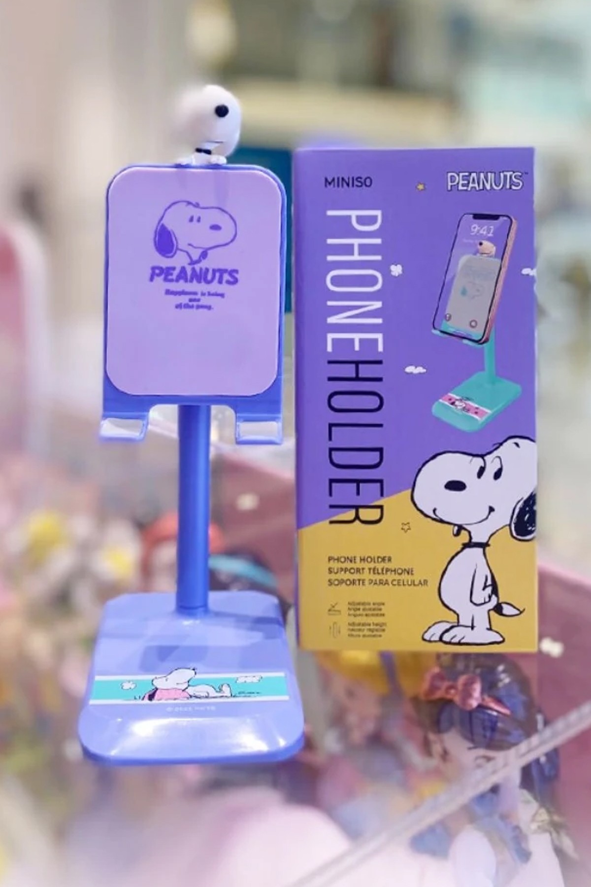 Snoopy Lisanslı Vintage Serisi Yükselticili Masa Üstü Telefon Tutucu