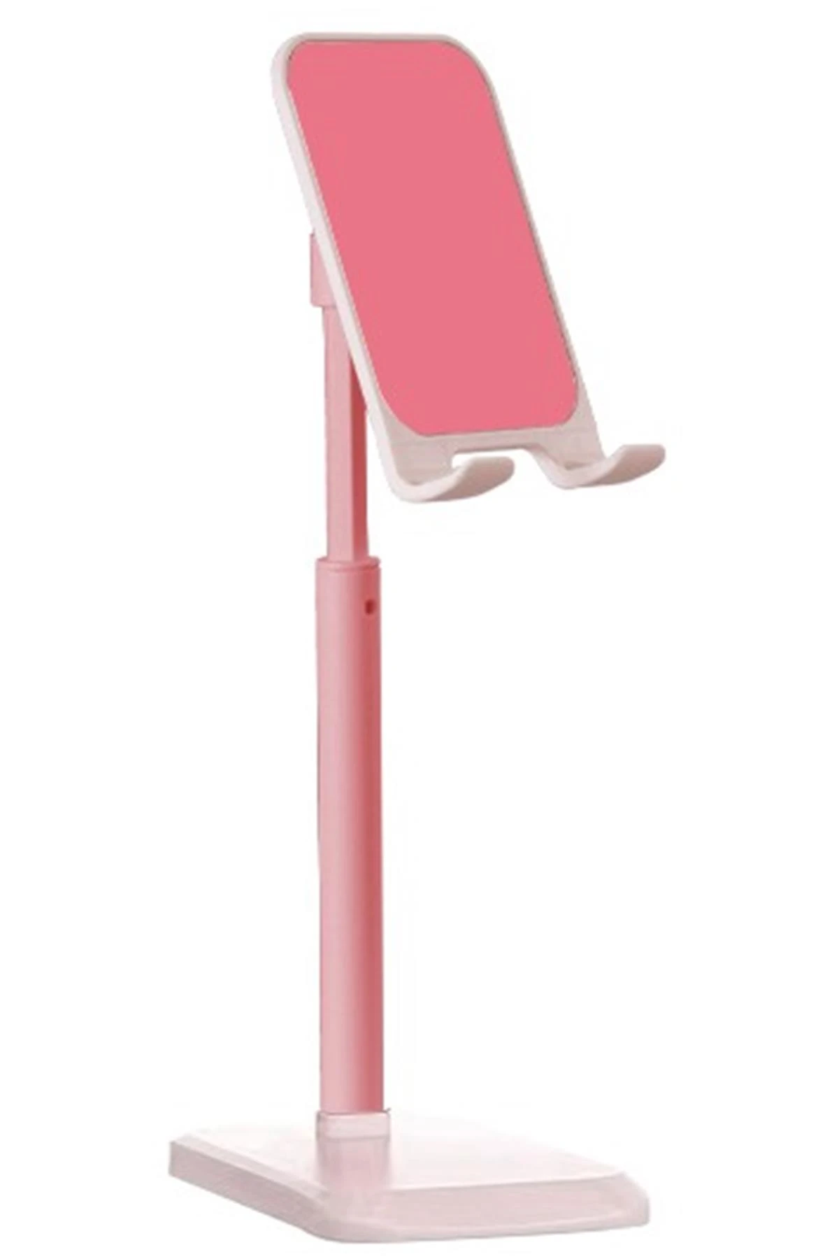 Ayarlanabilir Masa Üstü Telefon Tutucu (Pembe)
