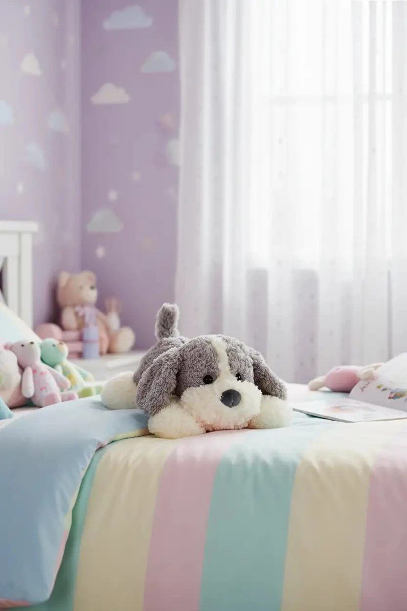 Miniso Lisanslı Yatan Yavru Köpek Peluş Oyuncak 36 Cm – Yumuşacık Tasarım