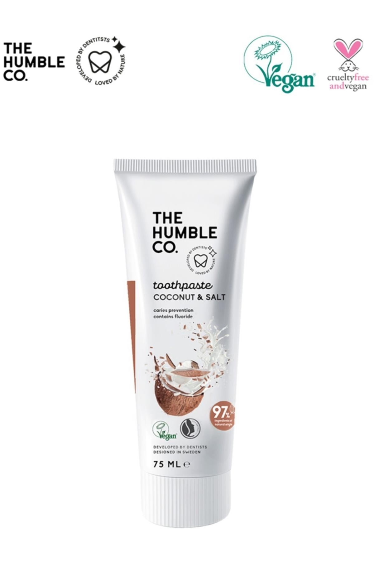 Humble Brush Doğal & Vegan Hindistan Cevizi & Tuz Diş Macunu 75 Ml