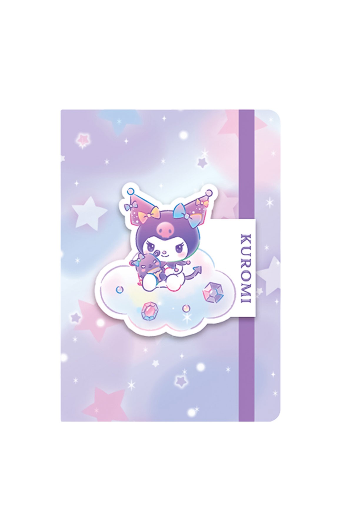 Sanrio Lisanslı A5 Lastikli Ciltli Defter (80 Yaprak) - Kuromi