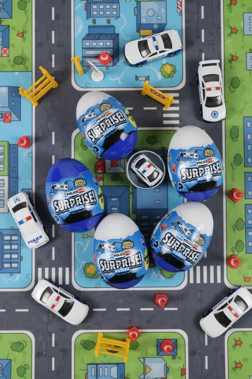Miniso Lisanslı Polis Temalı Araç Blind Box – Sürpriz Yumurta 11,3 Cm