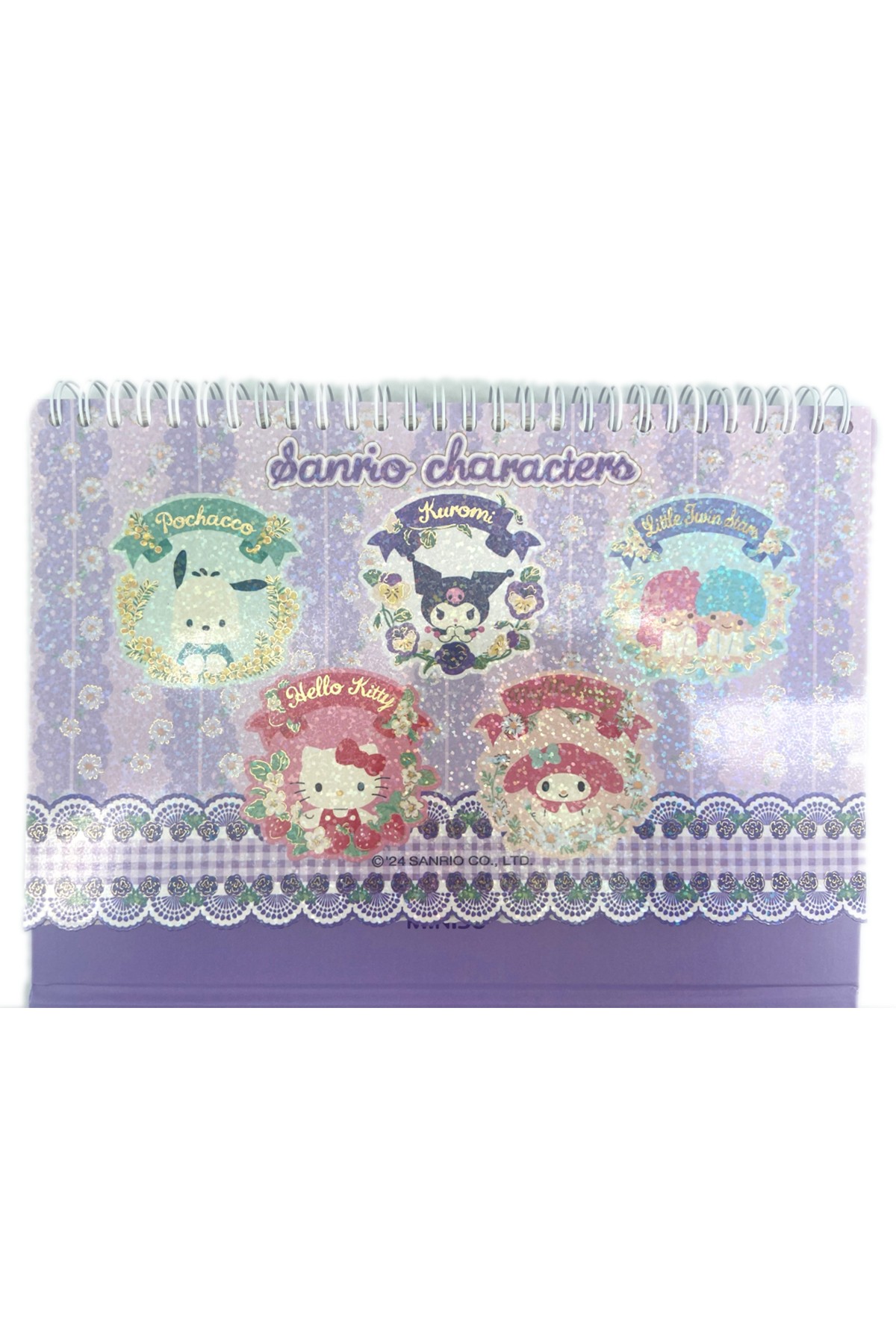 Sanrio Lisanslı Telli Not Defteri Mor- 80 Yaprak