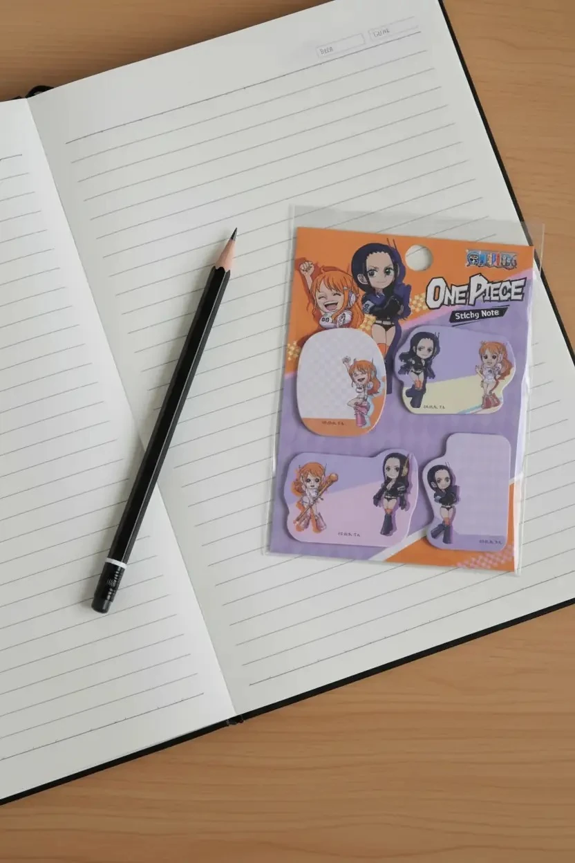 One Piece Koleksiyonu Mini Figür Yapışkan Not Seti (4 Parça)