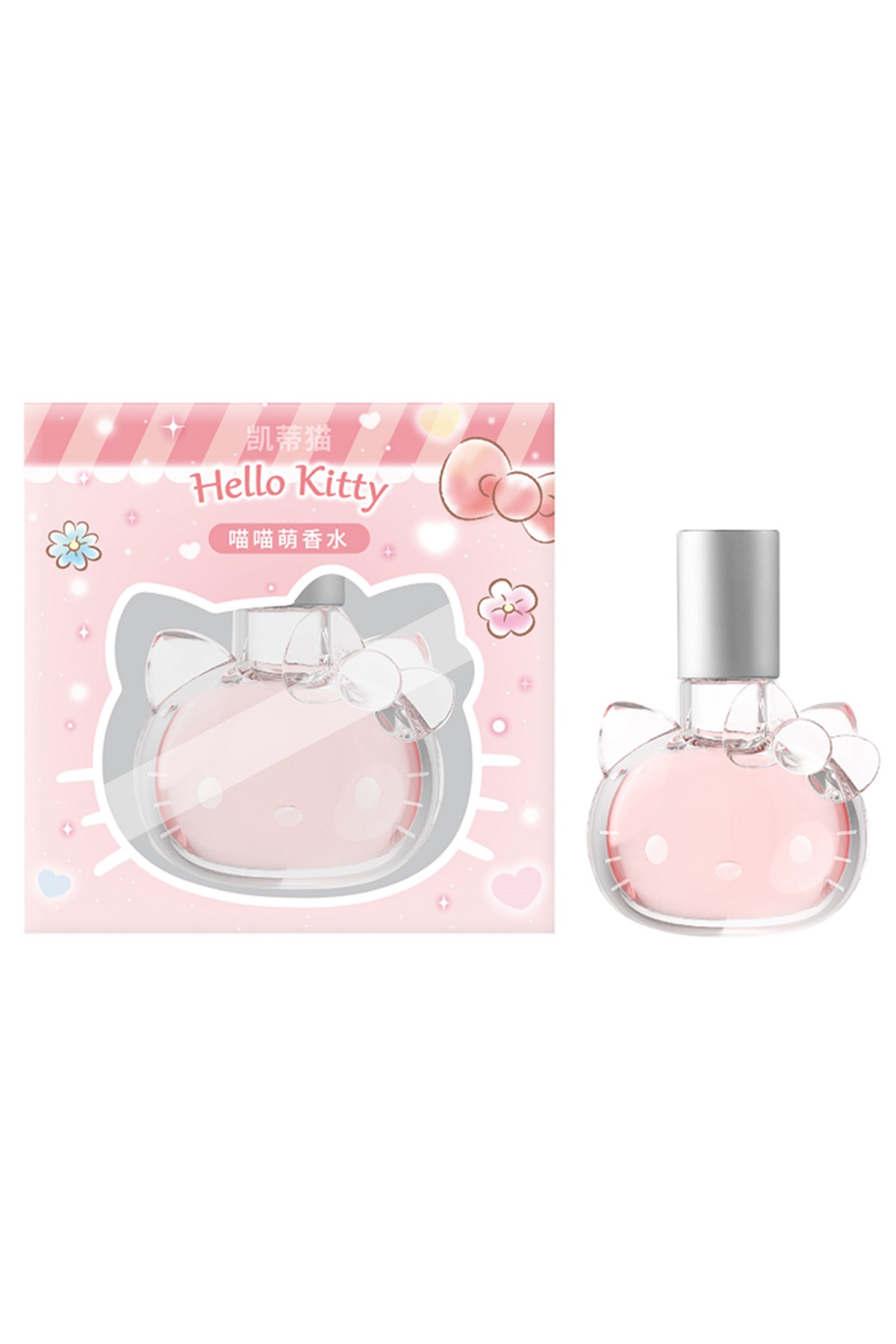 Sanrio Lisanslı Figür Şişe Tasarımlı Kadın Parfüm (10ml) - Hello Kitty