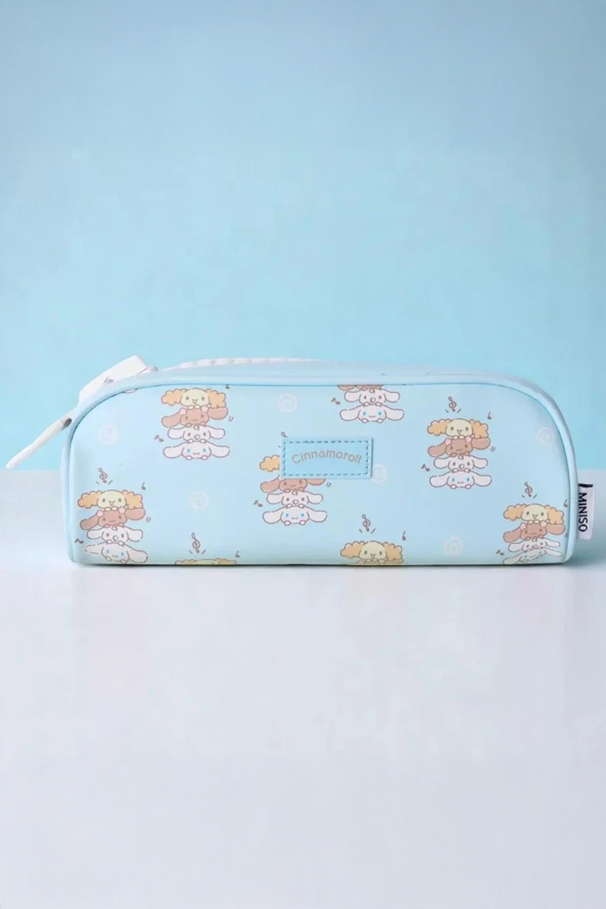 Sanrio Lisanslı Büyük Fermuarlı Kırtasiye Çantası (Cinnamoroll)