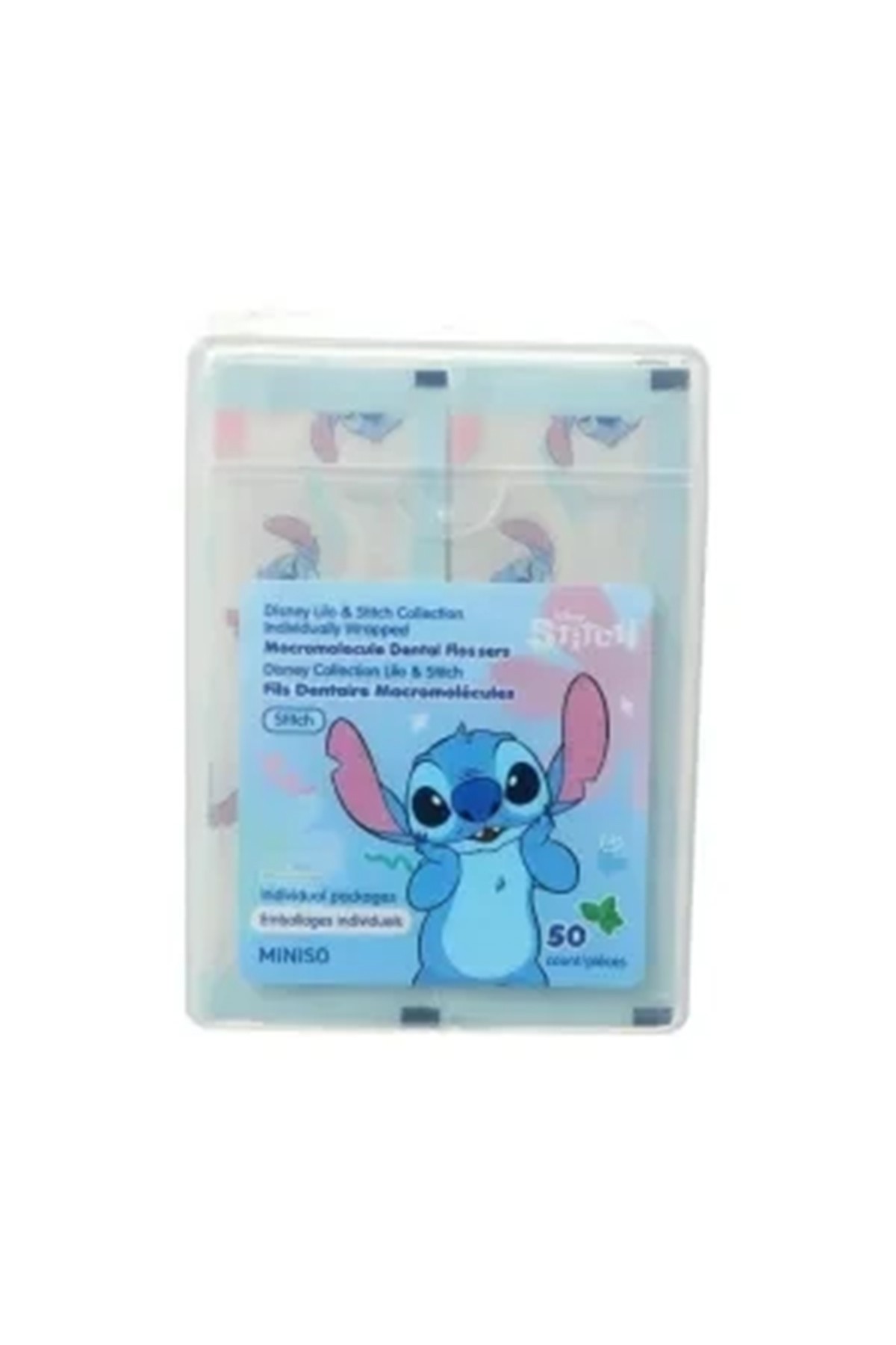 Disney Lilo & Stitch Hijyenik Tek Tek Paketlenmiş Diş İpi – 50 Adet
