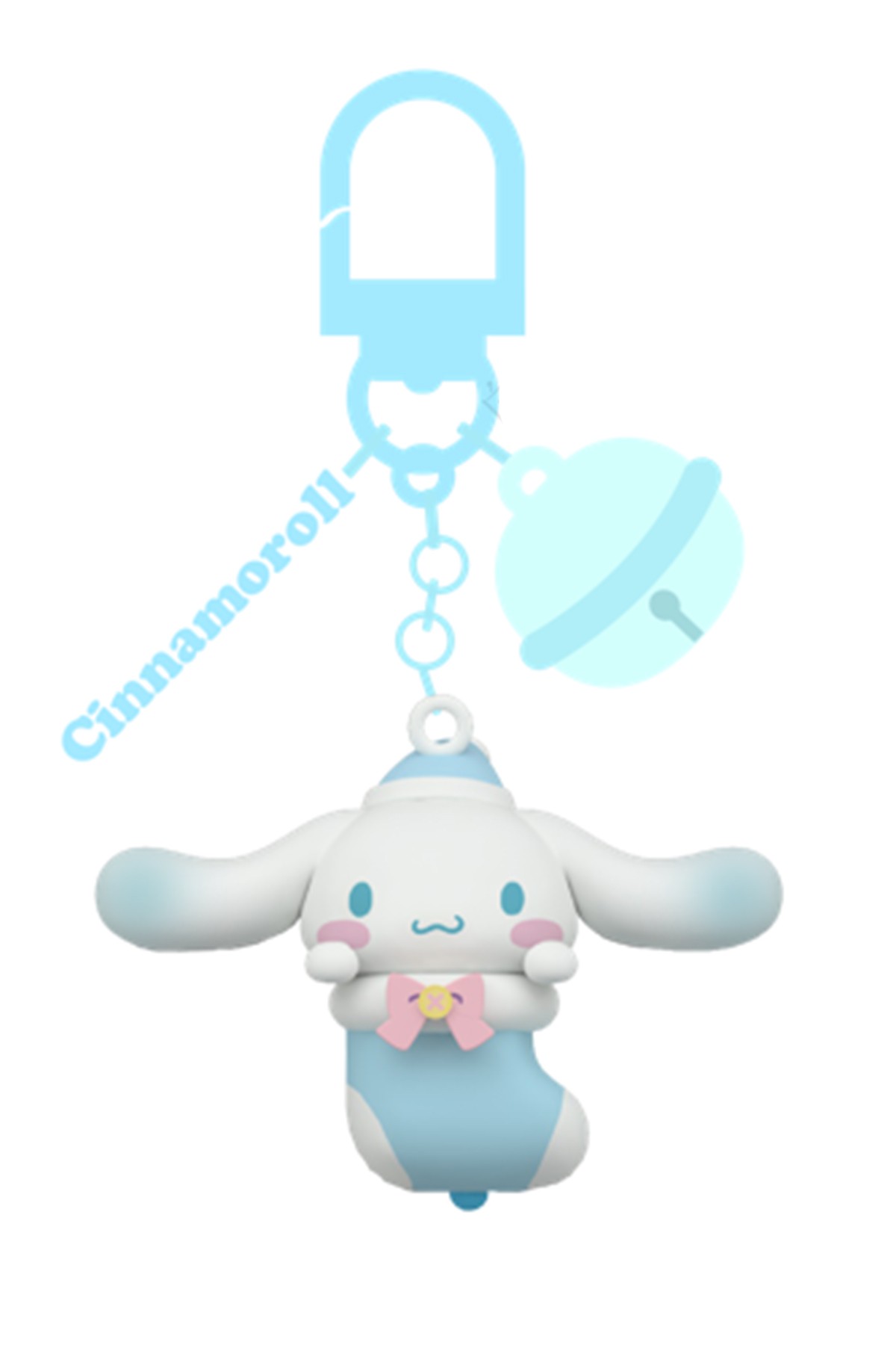 Sanrio Lisanslı Kış Serisi Işıklı Anahtarlık - Cinnamoroll