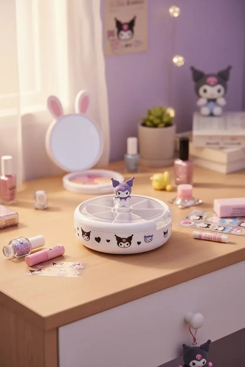 Sanrio Lisanslı Kuromi Dönebilen Saklama Kutusu