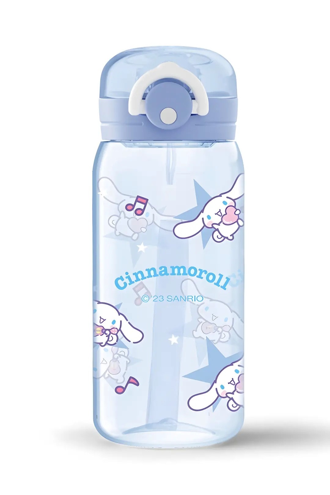 Sanrio Lisanslı Askılı Plastik Şişe (450mL)(Cinnamoroll)