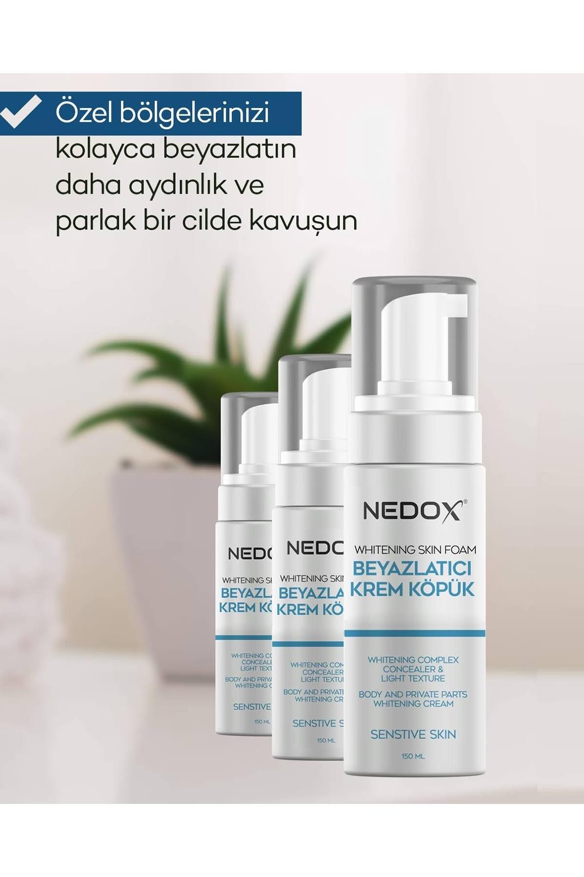 Nedox Beyazlatıcı Cilt Ve Vücut Köpüğü 150 Ml