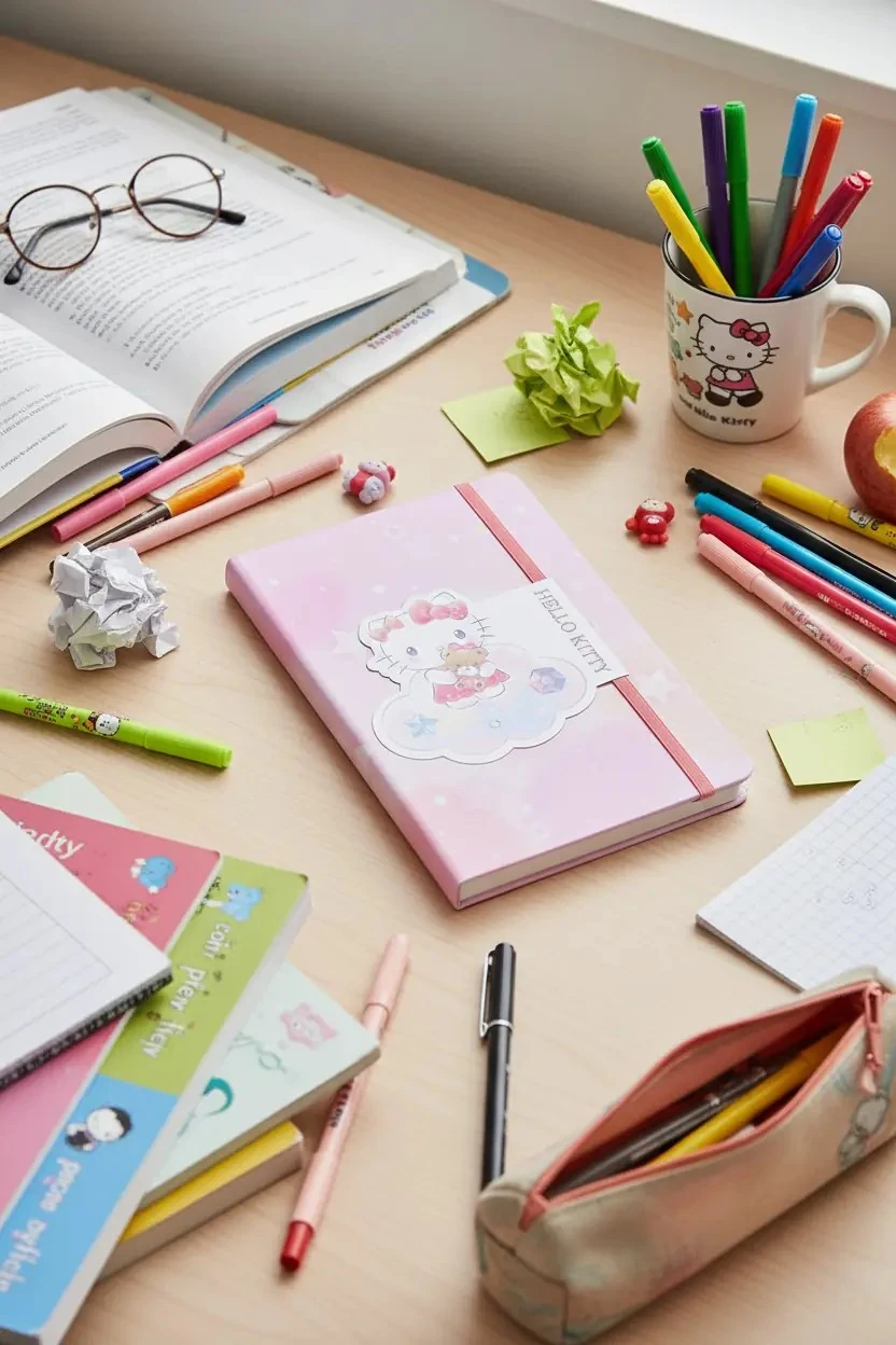 Sanrio Lisanslı A5 Lastikli Ciltli Defter (80 Yaprak) - Hello Kitty