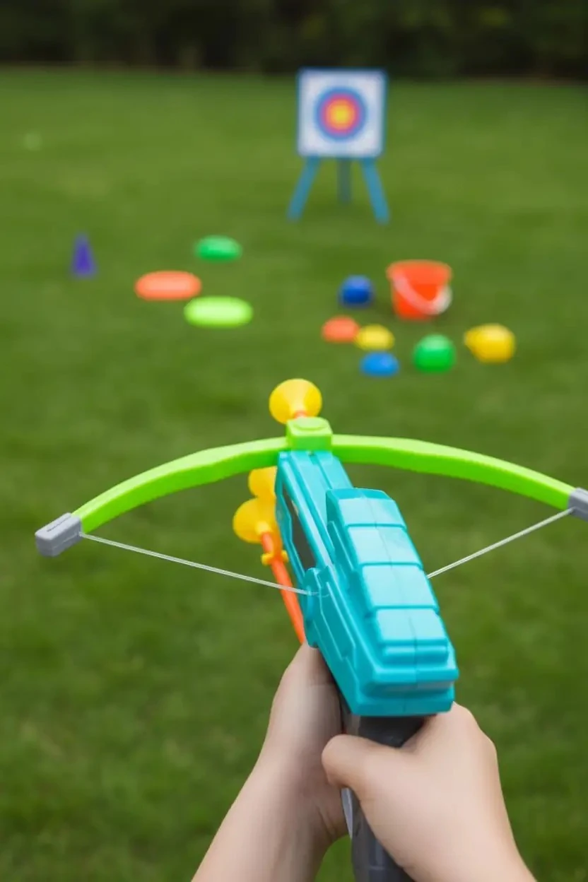 Miniso Lisanslı Atış Serisi Hedefli Oyuncak Seti – Yeşil 33.4 Cm