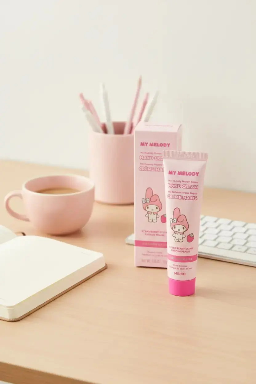 MINISO Sanrio Lisanslı My Melody Zappy Besleyici El Kremi – Shea Butter ile Yumuşak Bakım