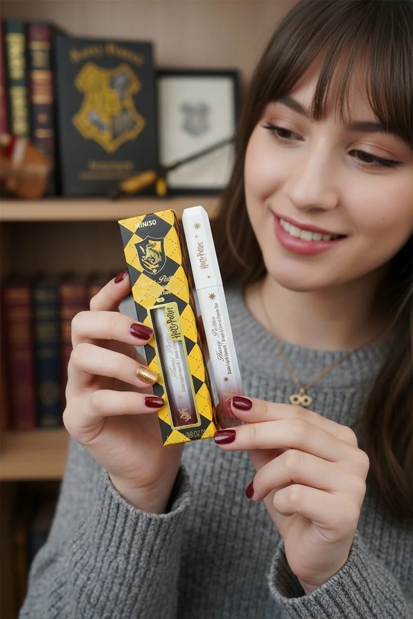 Harry Potter Lisanslı Hufflepuff  Likit Mat Ruj (04)