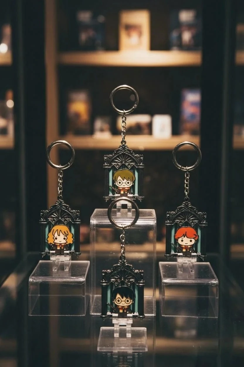 Harry Potter Lisanslı Çift Katmanlı Metal Anahtarlık