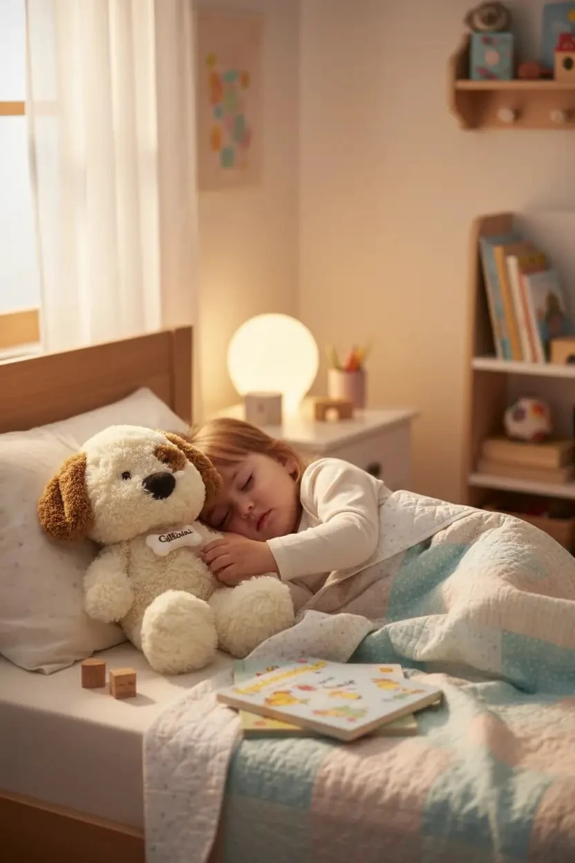 Miniso Lisanslı Gillinini Serisi Köpek Peluş Oyuncak – Yumuşacık Sarılmalık Uyku Arkadaşı 53 Cm