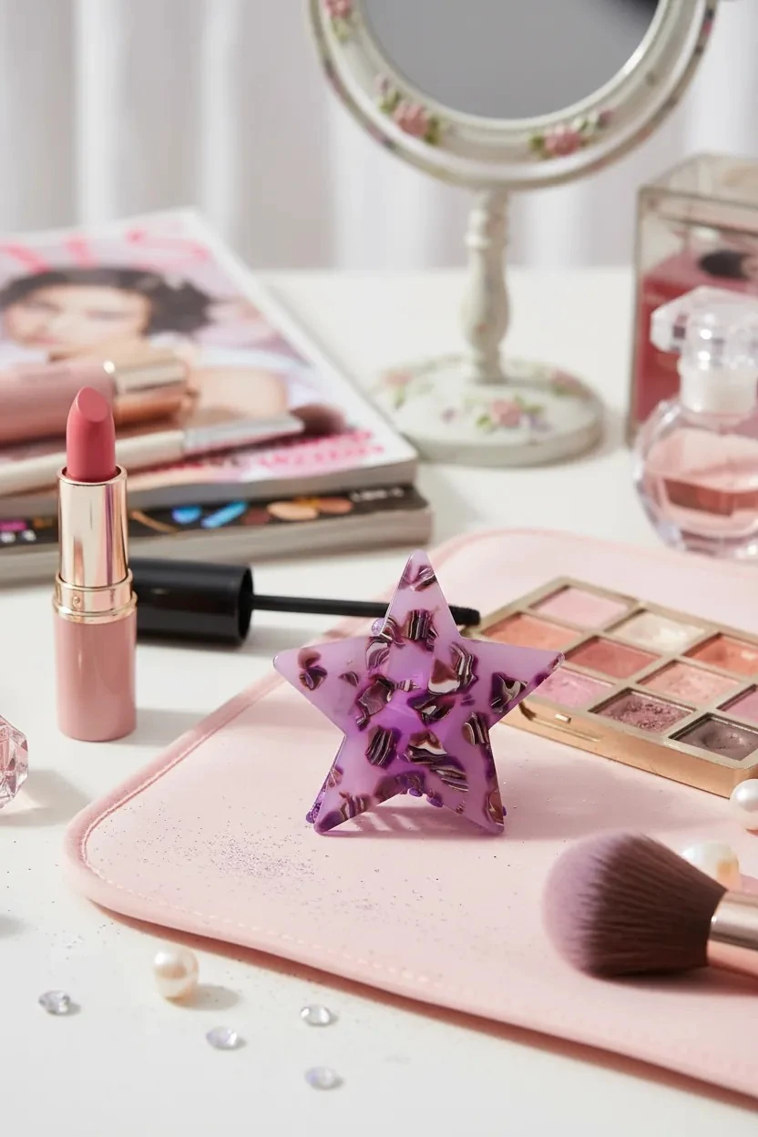 Yıldız Desenli Kıskaç Toka Seti