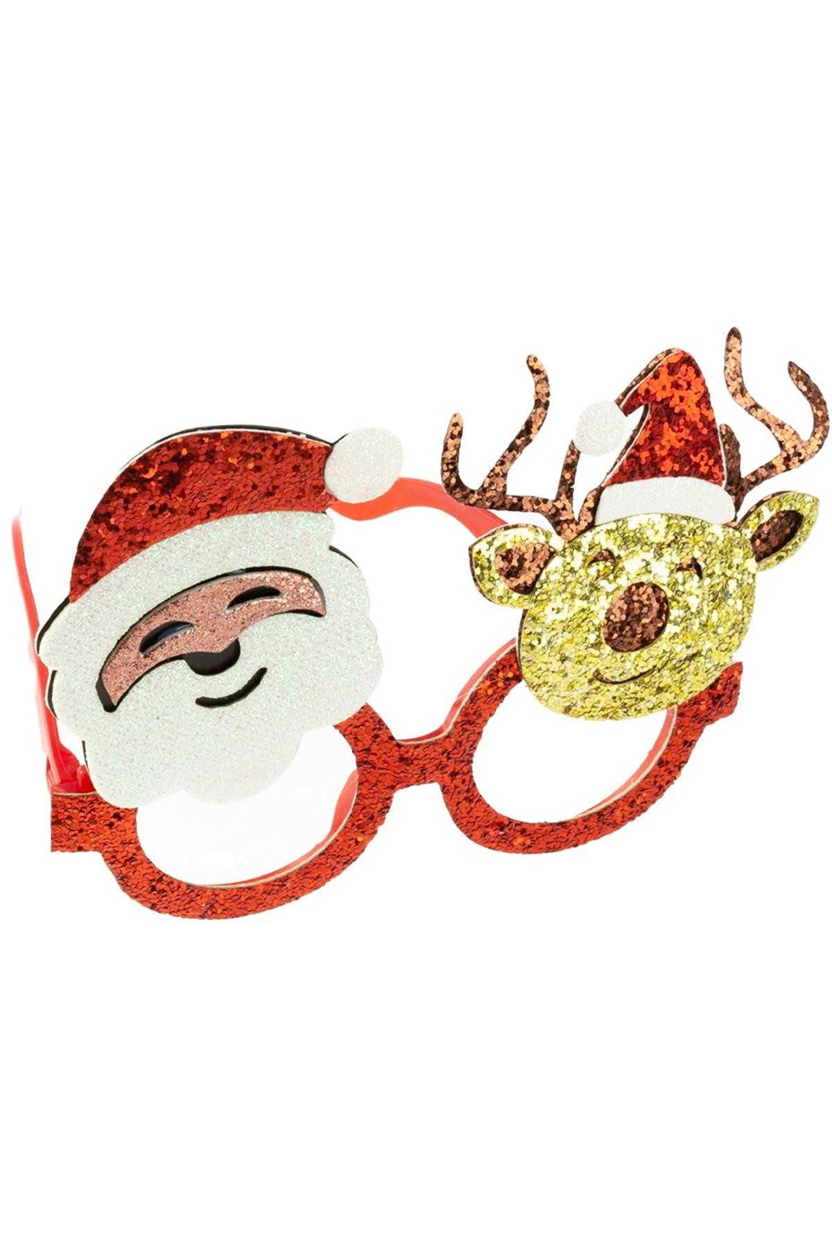 Yılbaşı Noel Baba Parti Gözlüğü-Geyik
