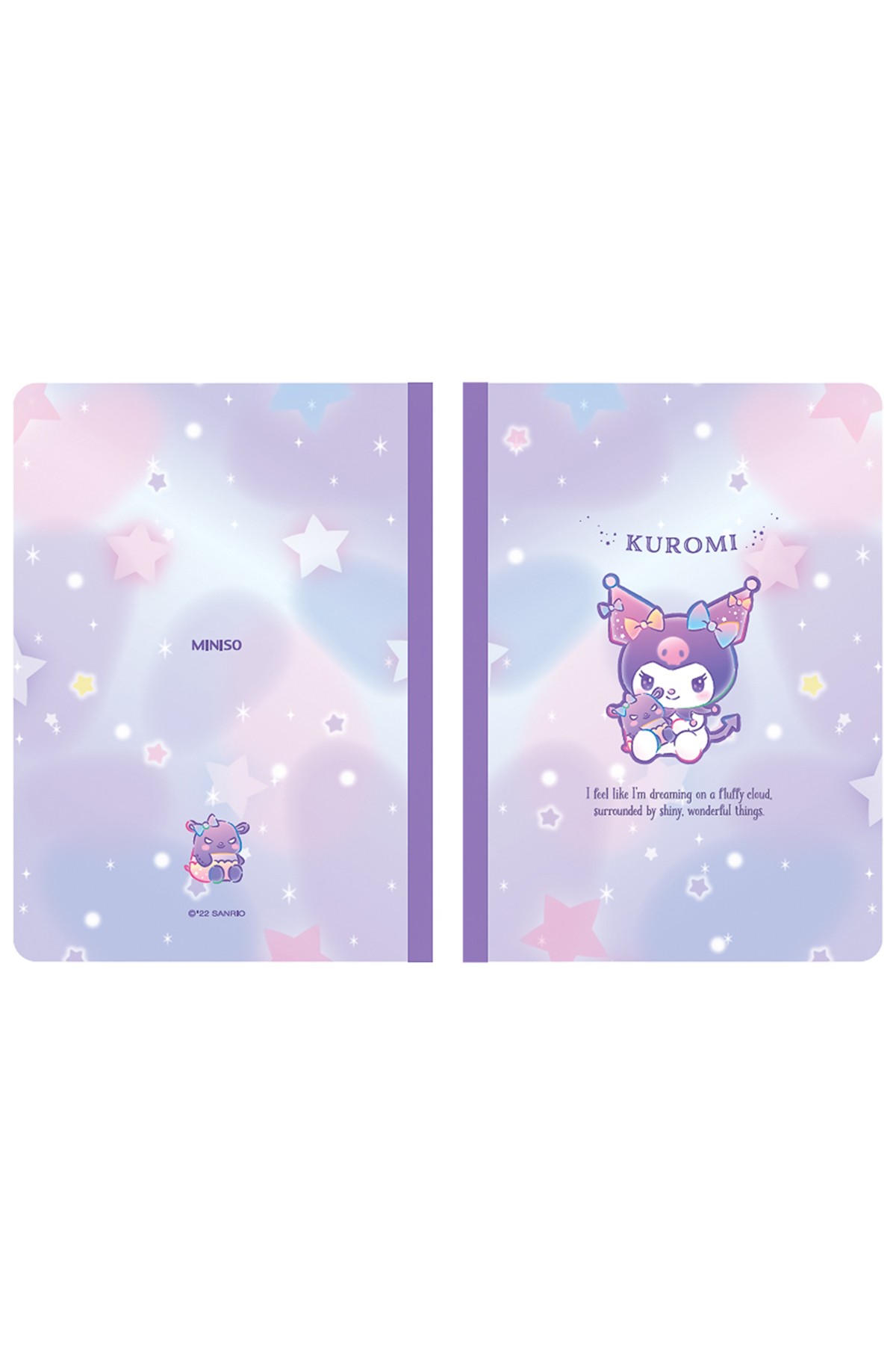 Sanrio Lisanslı A6 Ciltli Not Defteri (32 Yaprak*2 Adet) - Kuromi