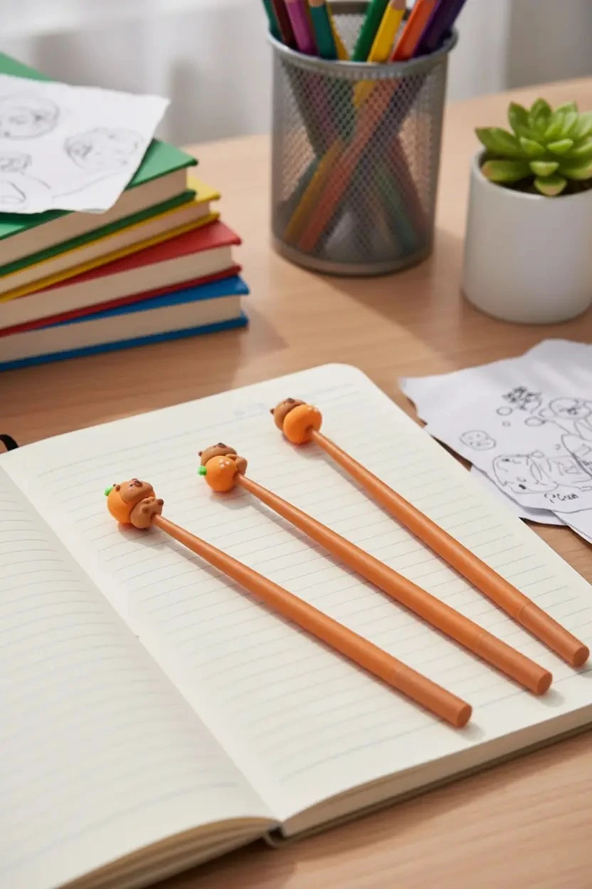 Mutlu Fırın Serisi Sallanır Jel Kalem (0,5 mm, Siyah) (3 Çeşitli Model)