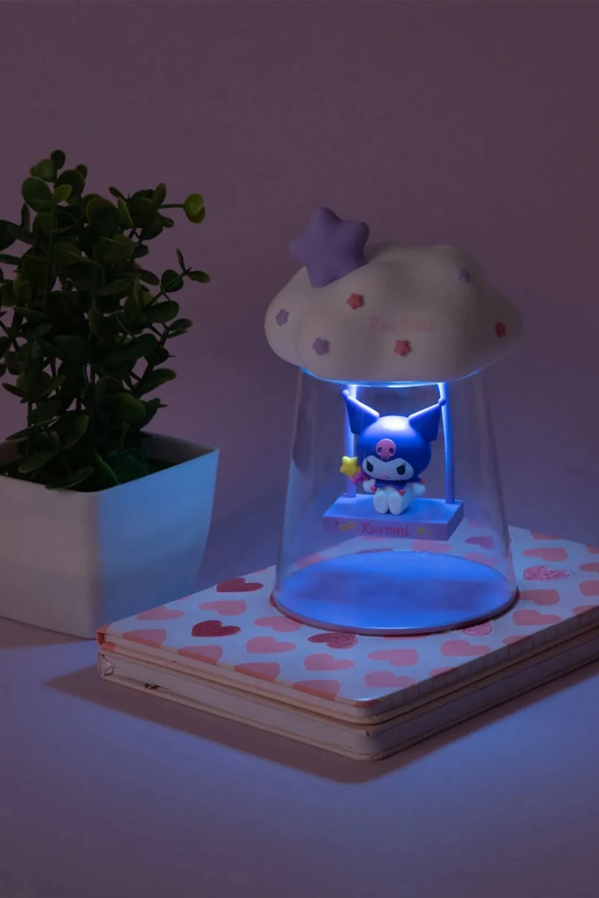Sanrio Lisanslı Düş Bulutu Serisi Gece Lambası - Kuromi (Outlet)