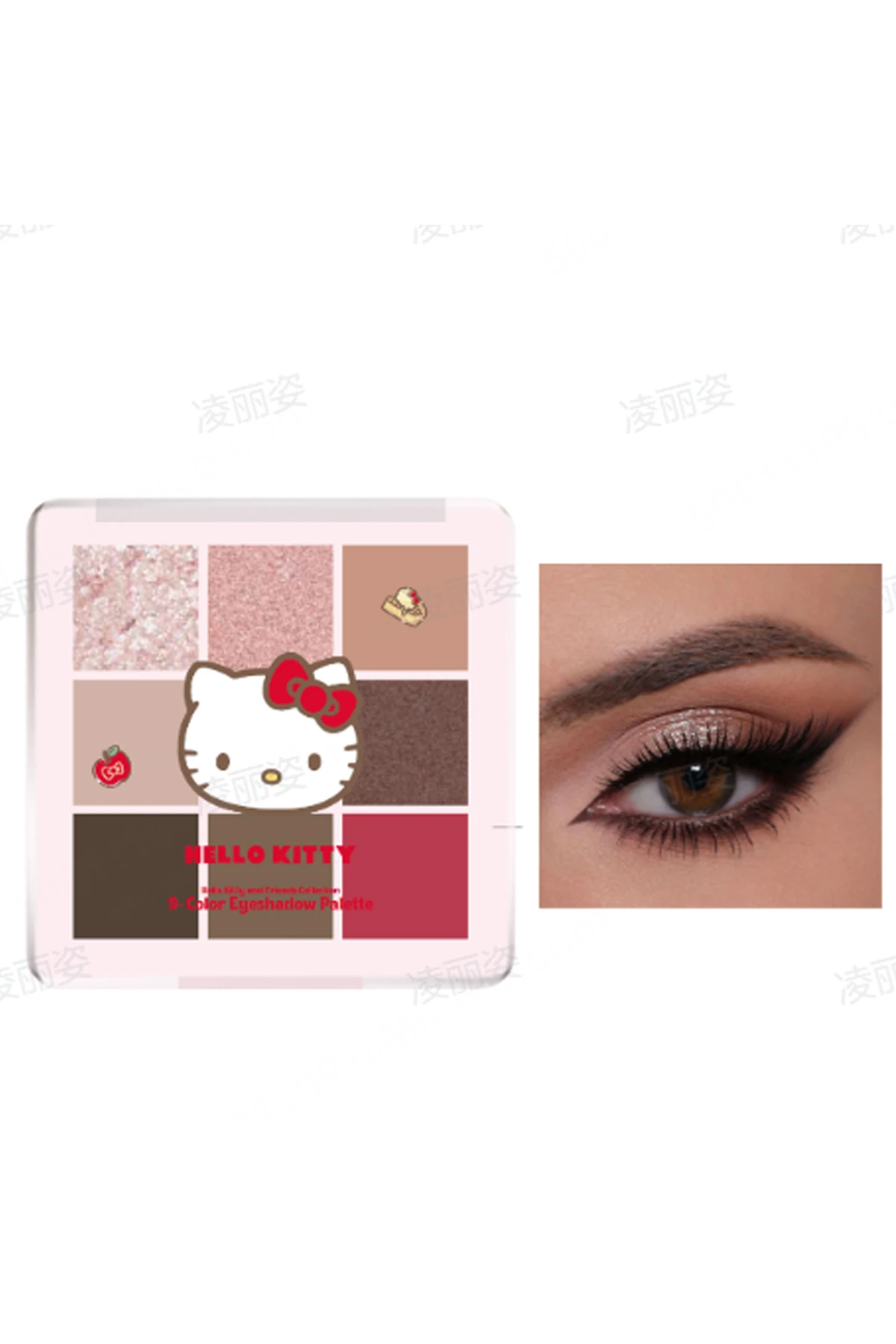 Sanrio Lisanslı 9 Renkli Far Paleti (02 Kırmızı Tonları)