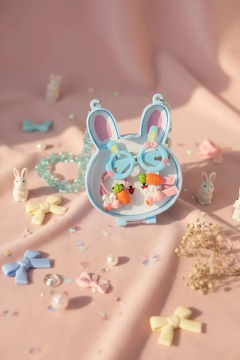 Lovely Serisi Gözlüklü Çocuk Saç Tokası Seti