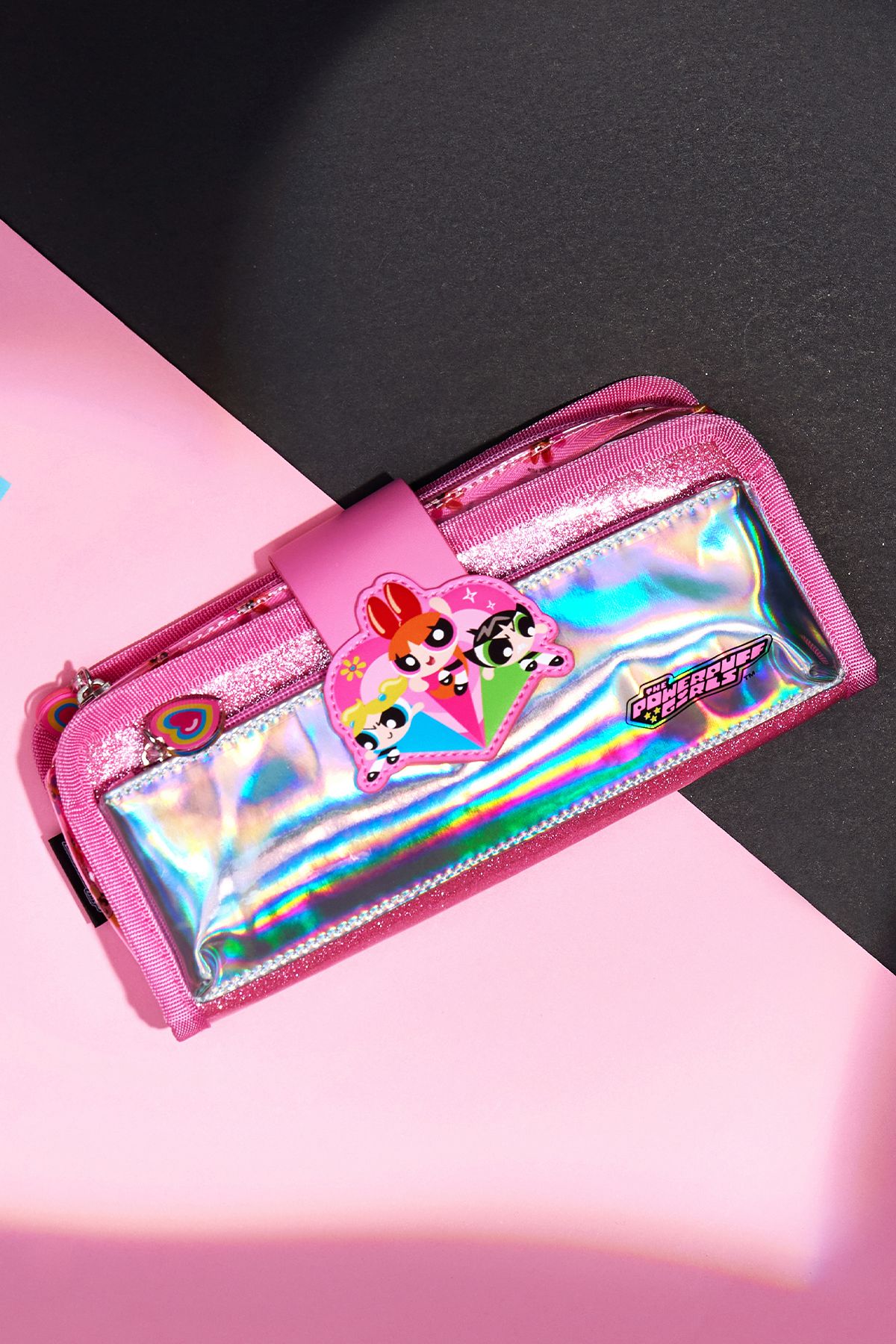 Powerpuff Girls Lisanslı Holografik Kırtasiye Çantası