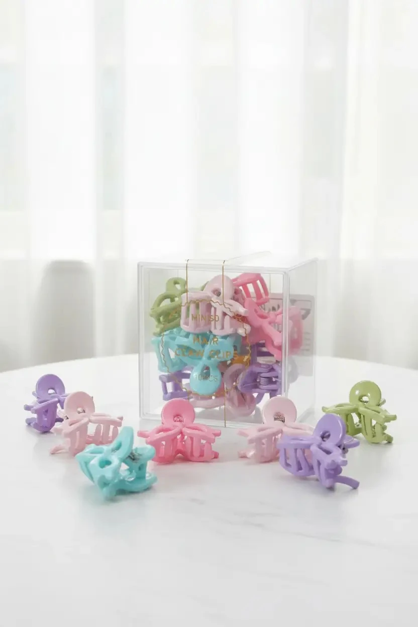Miniso Lisanslı Kıskaç Saç Tokası Seti (10 Adet) – Güçlü Tutuşlu & Günlük Mini Toka