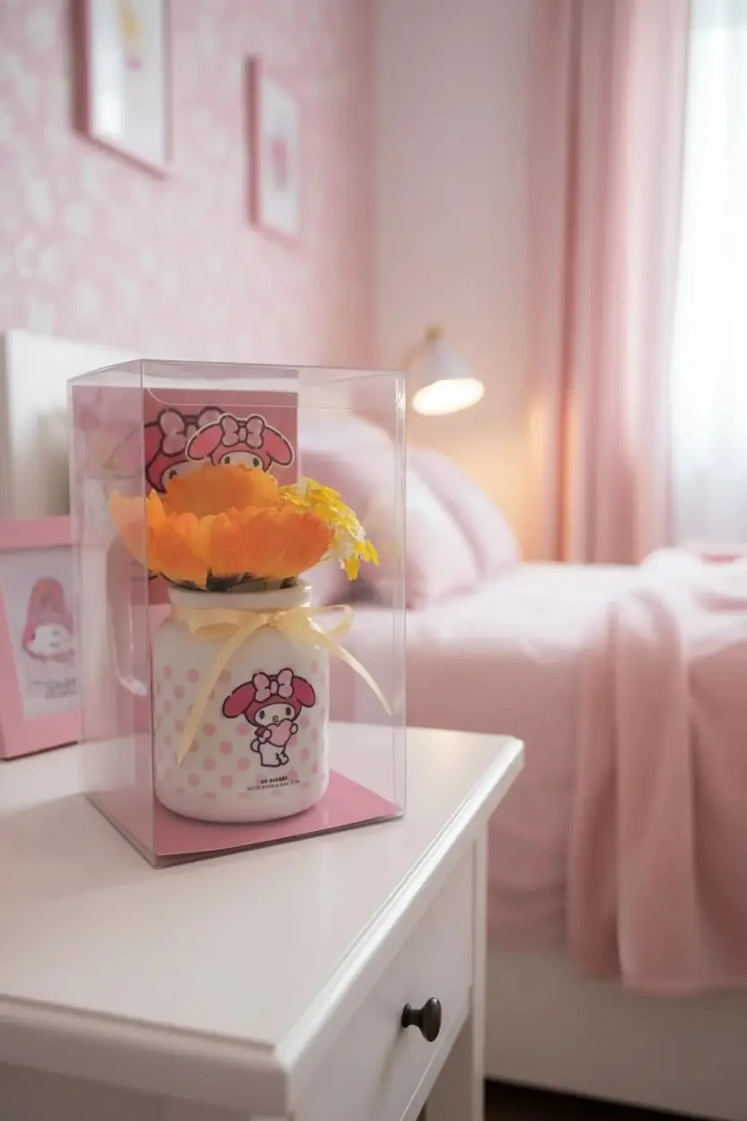 Sanrio Lisanslı My Melody Oda Parfümü ve Süs Seti - Seramik Şişeli Dekoratif Oda Kokusu ve Figür