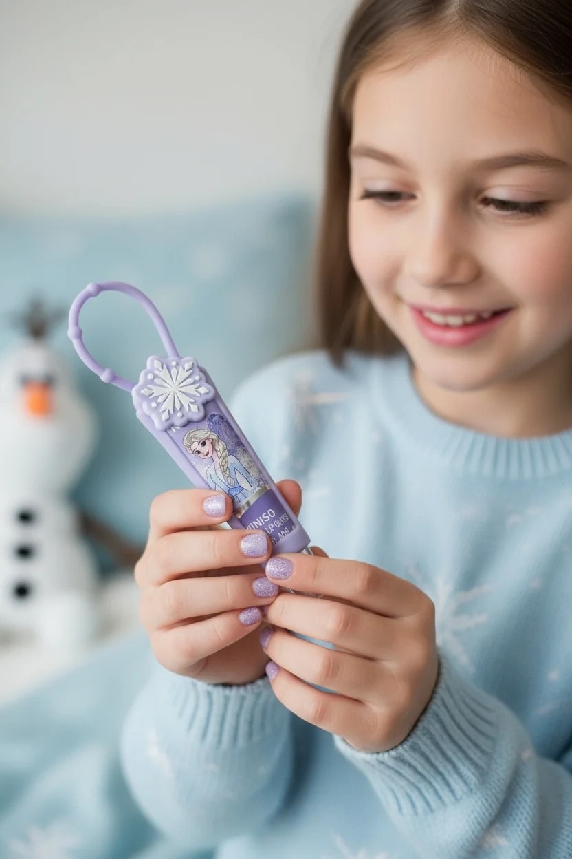 Disney Frozen Lisanslı Korumalı Dudak Parlatıcı - Mor