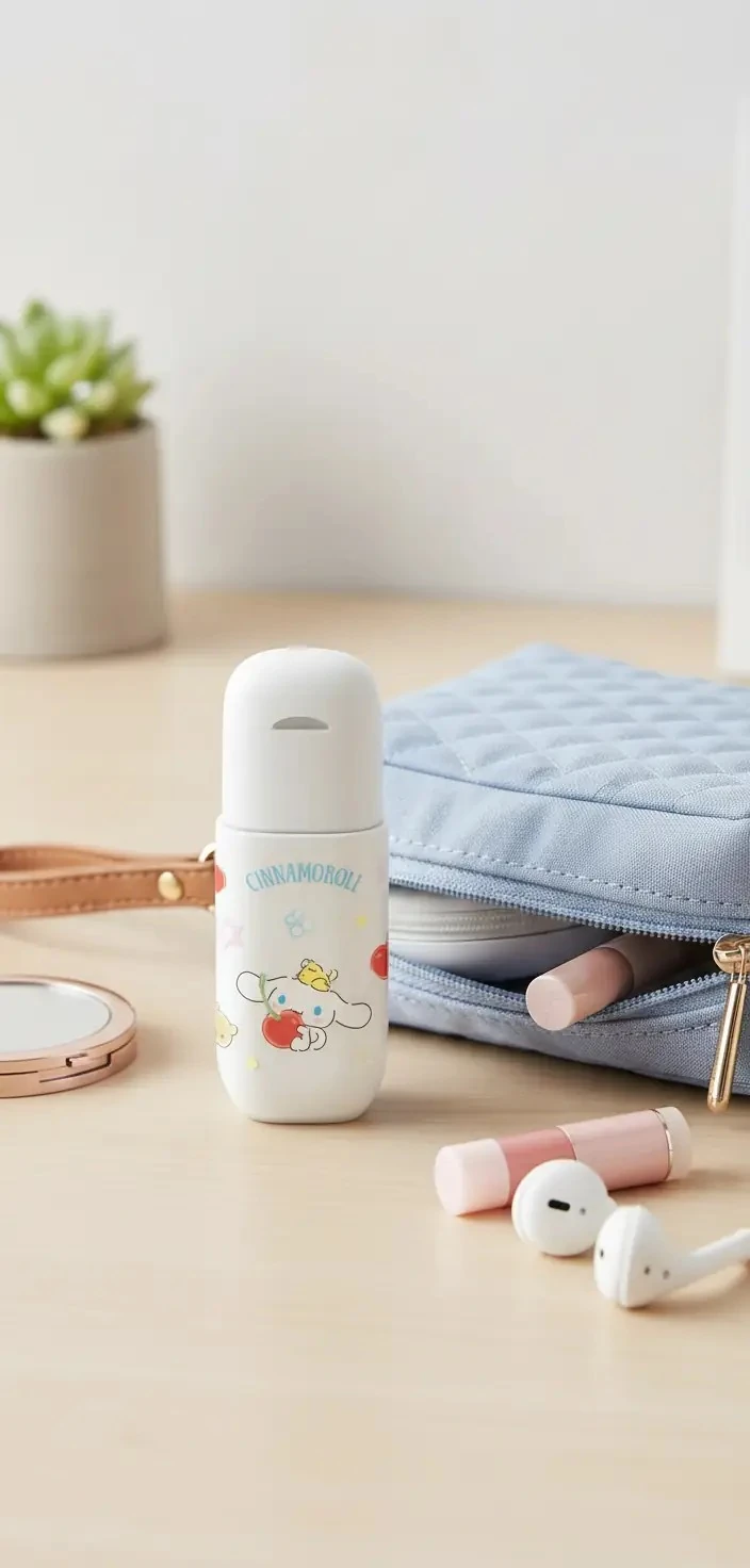 Sanrio Lisanslı Cinnamoroll Kapaklı Mini Seyahat Şişesi (50 mL)
