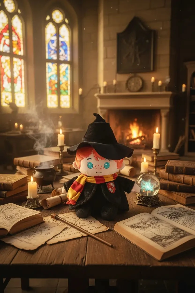 Harry Potter Lisanslı Sihirli Cüppe Oturur Pozisyonda Peluş Oyuncak