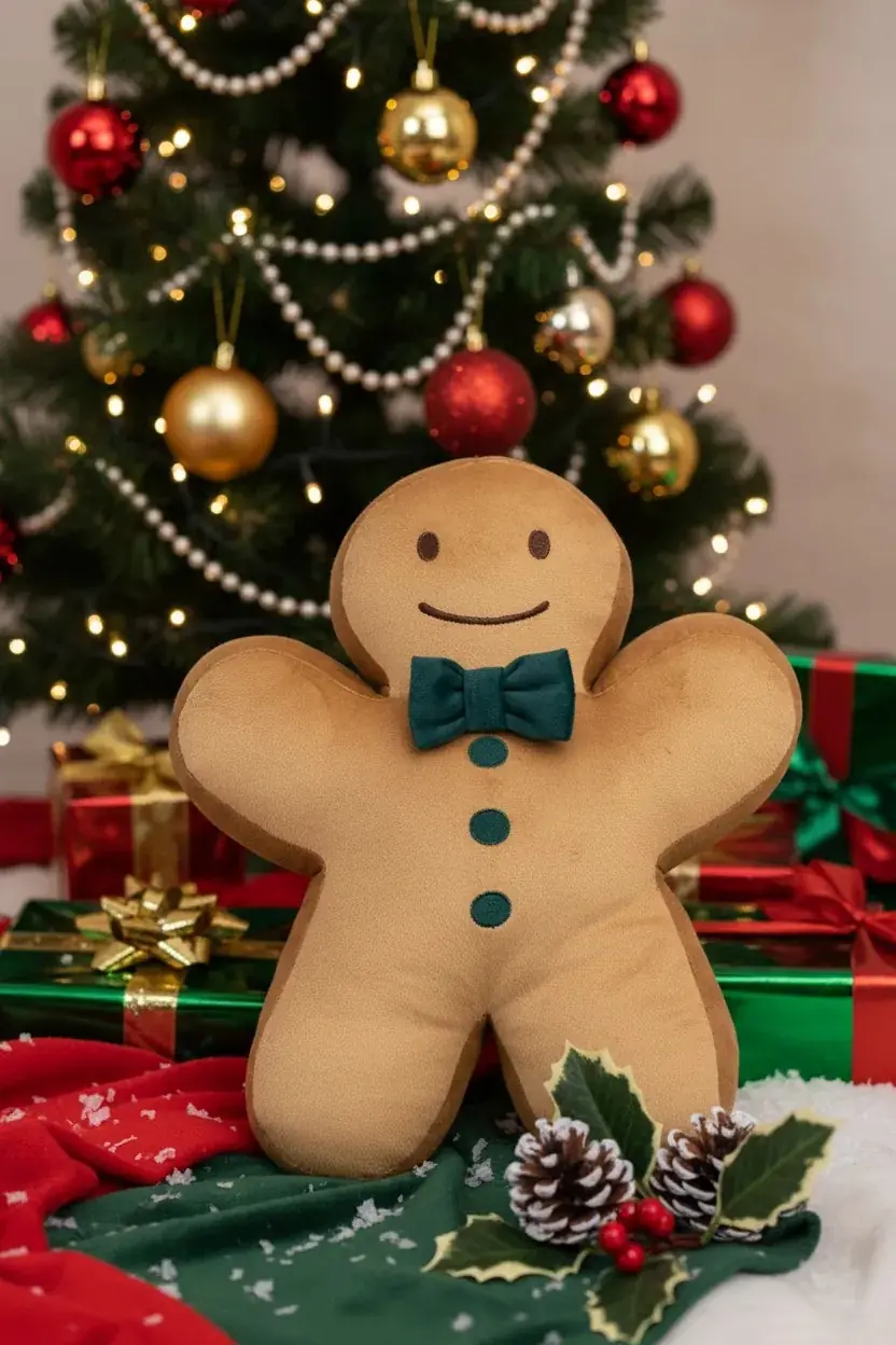Gingerbread Peluş Bebek 38 Cm – Yılbaşı Temalı Oyuncak | Miniso TR