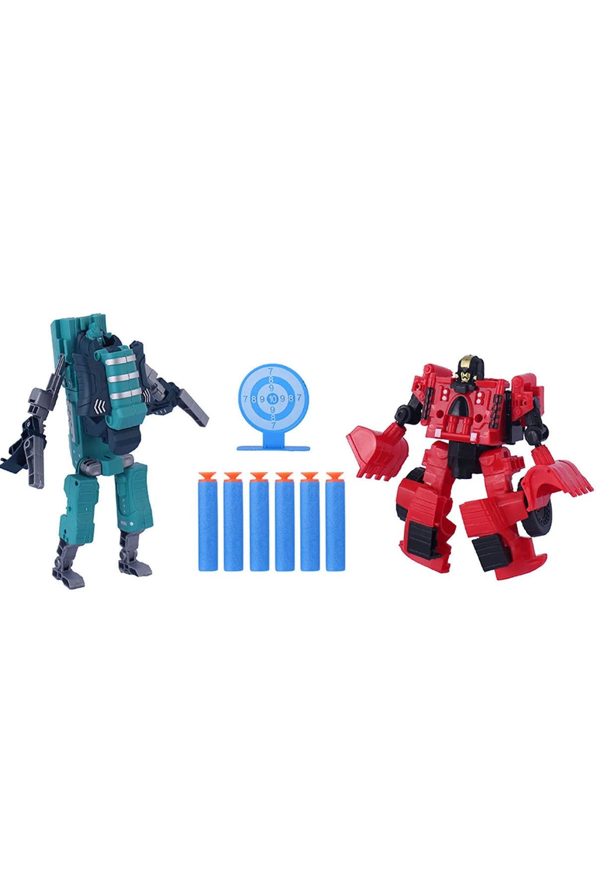 Transformation Seti (Kırmızı Robot ve Yeşil Tabanca)