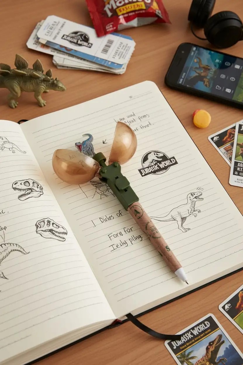 Jurassic World Koleksiyonu Yumurta Kabuğu Tükenmez Kalem