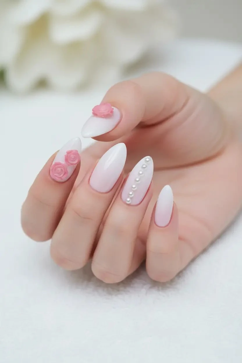 Kendinden Yapışkanlı Taşlı Takma Tırnak 24'lü