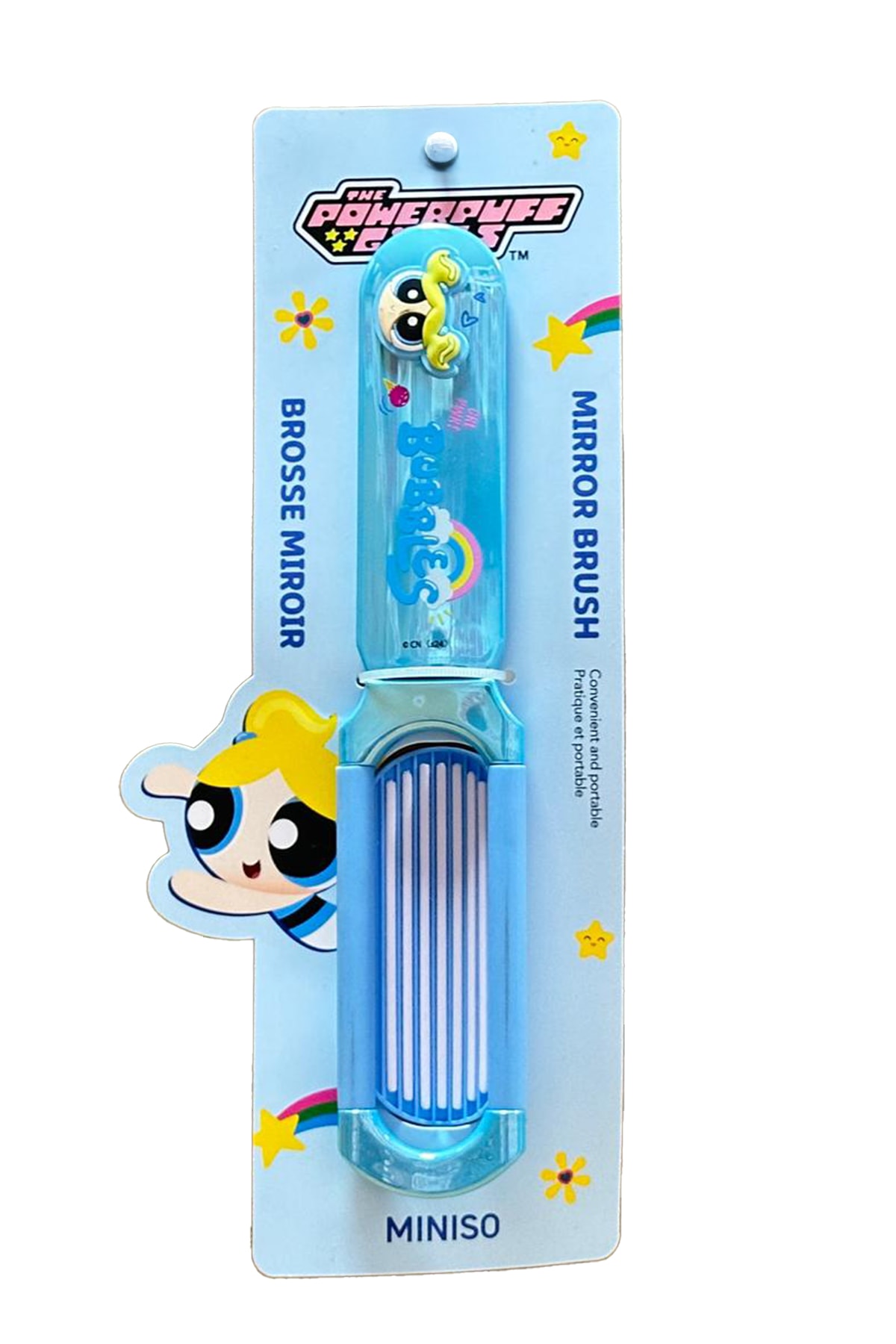 Powerpuff Girls Lisanslı Aynalı Saç Fırçası - Bubbles