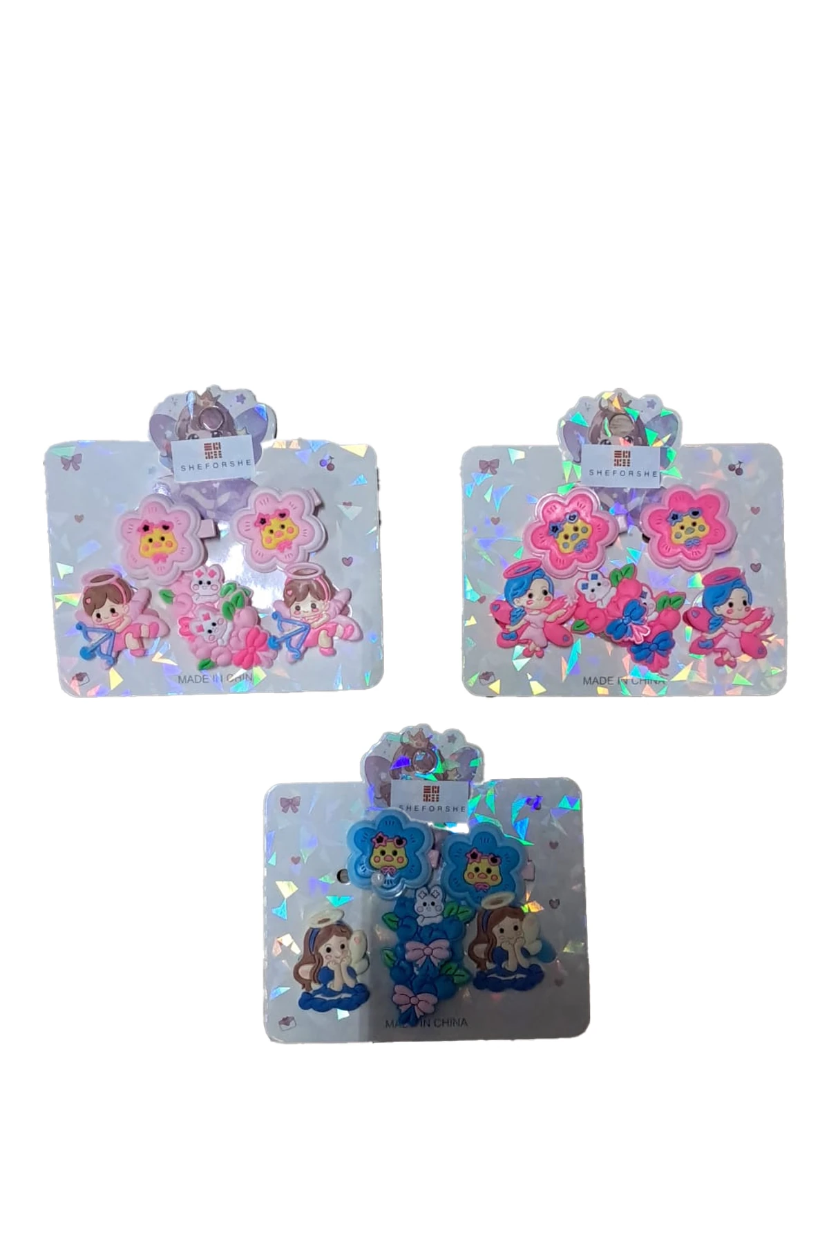 Çocuk Kıstırmalı Tokalar Bebek Figürlü